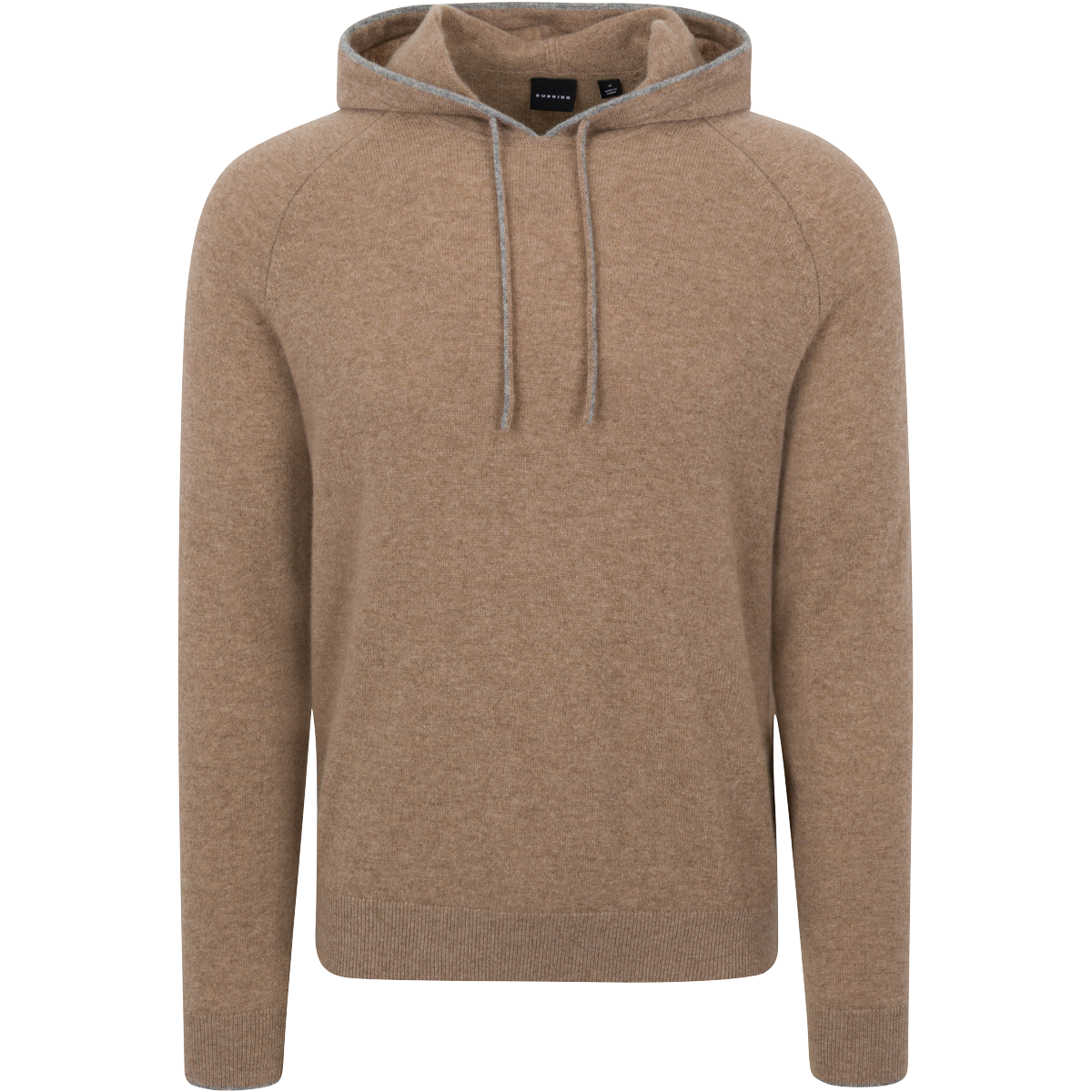 Campbell Tipped Cashmere Hoodie 100% Grade A cashmere fabric detail