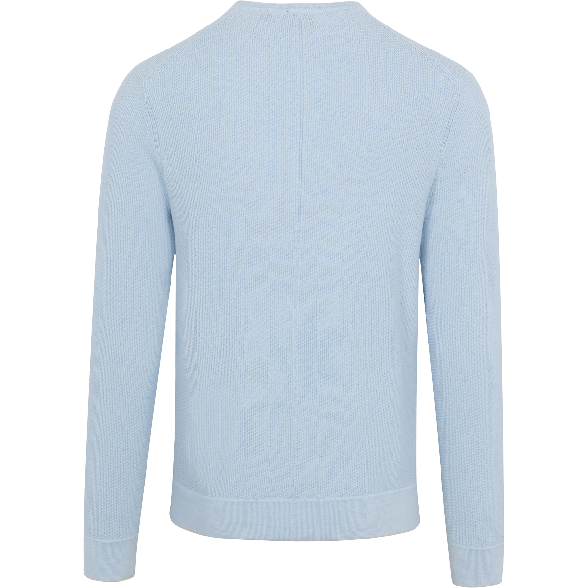 Light blue sweater on a white background