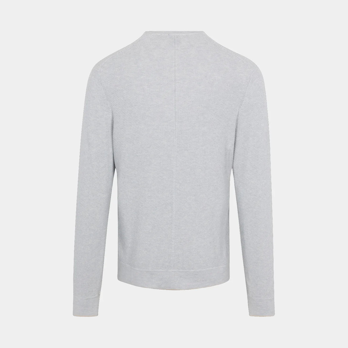 Connor THERMOLITE Rollneck Sweater in Microchip Grey, back view