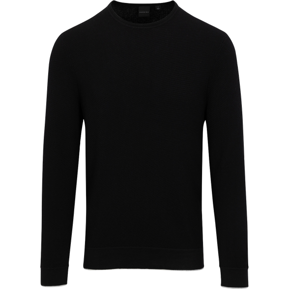 Black sweater on a white background
