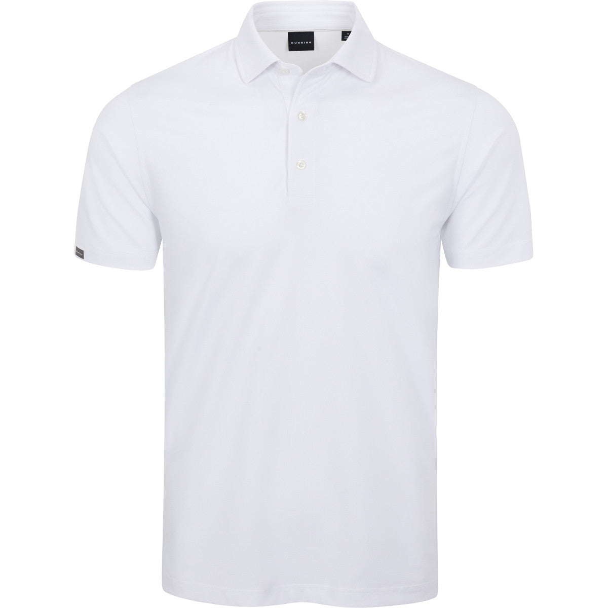 Quest Ventilated Performance Polo in white, front view