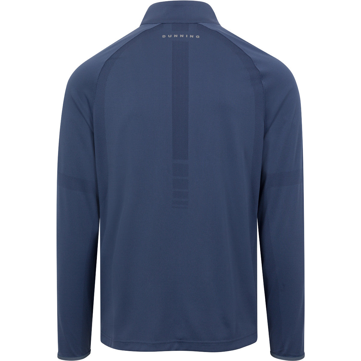 Navy blue pullover with 'Running' text on the back against a white background