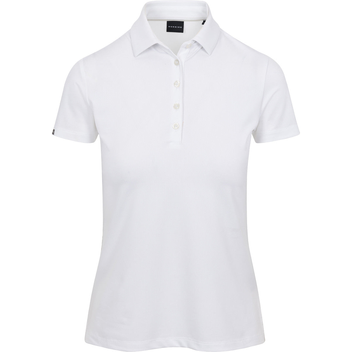 White polo shirt on a white background
