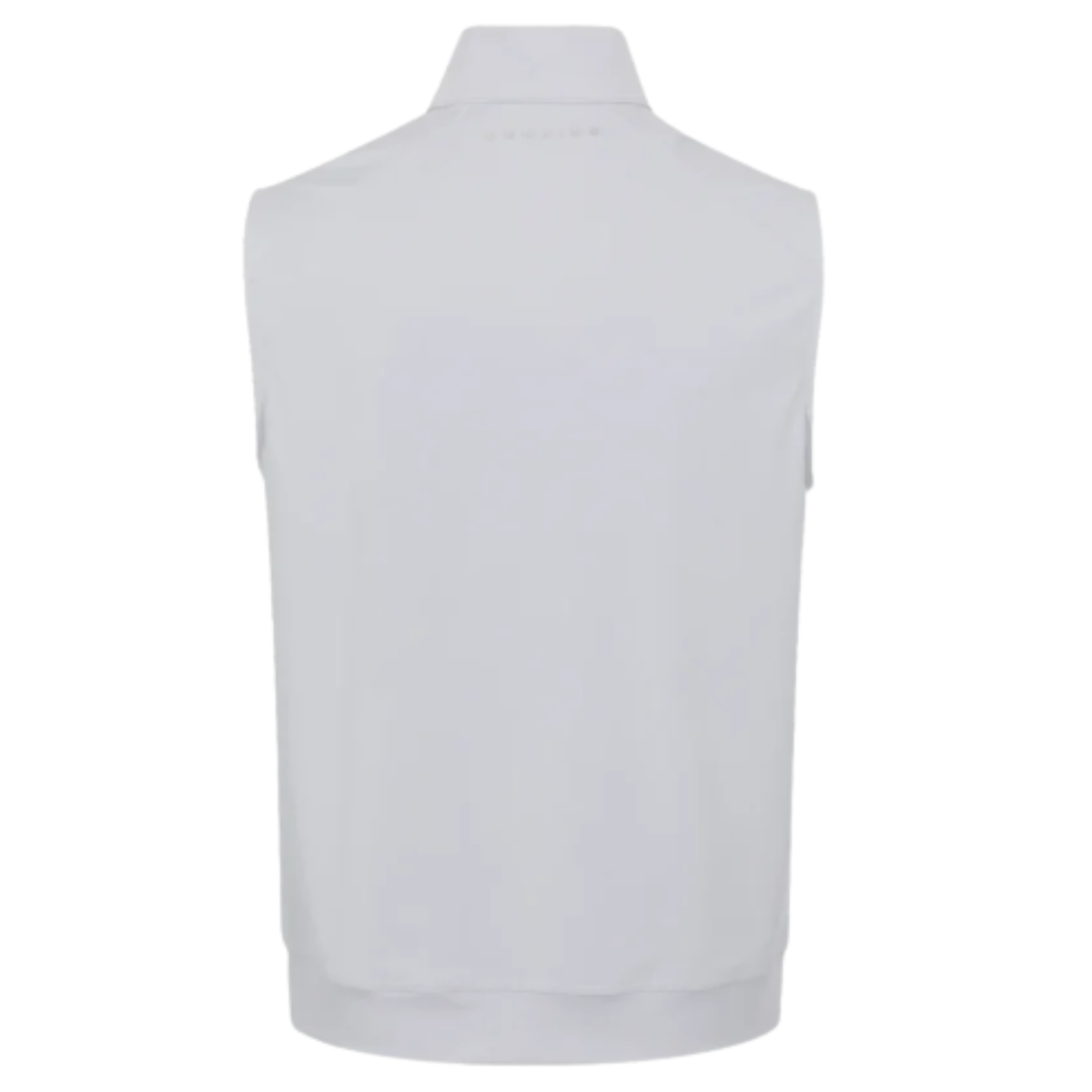 Player 2.0 Quarter Zip Vest in Microchip grey, back view