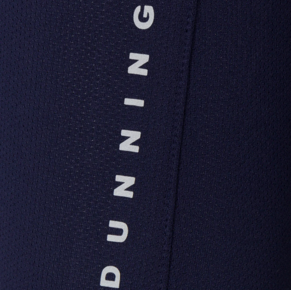Quest 2.0 Ventilated Performance Hoodie in Halo navy, sleeve logo detail