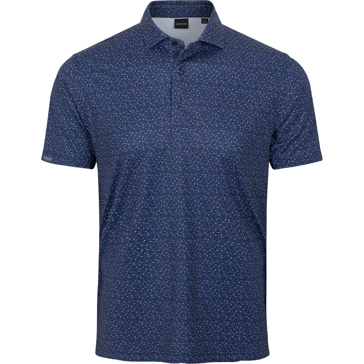 Boyd Ventilated Performance Polo dash print detail