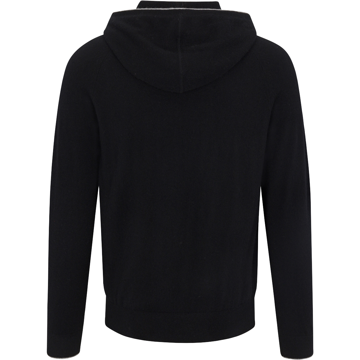 Campbell Tipped Cashmere Hoodie back view