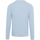 Light blue sweater on a white background