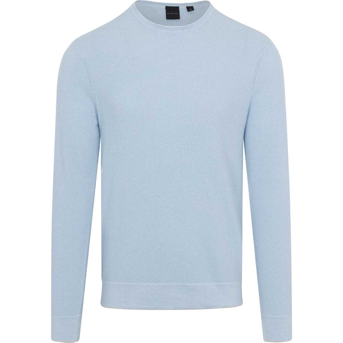 Light blue sweater on a white background