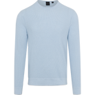 Light blue sweater on a white background