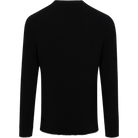 Black long-sleeve shirt on a white background