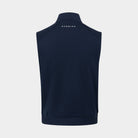 Player 2.0 Quarter Zip Vest in Halo navy, back view