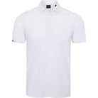 Quest Ventilated Performance Polo in white, front view