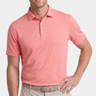 Quest Ventilated Performance Polo collar and button detail