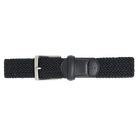 Solid Stretch Belt pebble grain leather tab detail