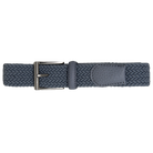 Solid Stretch Belt pebble grain leather tab detail