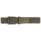 Solid Stretch Belt pebble grain leather tab detail