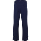 Navy blue pants on a white background