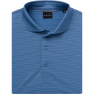 Marine blue polo shirt on a white background