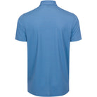Blue polo shirt on a white background