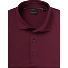 Burgundy Quest Ventilated Performance Polo close-up detail