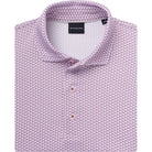 Siegel Jersey Performance Polo geometric print detail