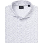 Bennett Ventilated Performance Polo botanical print detail