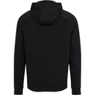 Black hoodie shown from the back on a white background