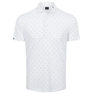 Kingsley Ventilated Performance Polo in white, front view