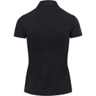 Black polo shirt on a white background