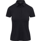 Black polo shirt on a white background