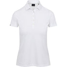 White polo shirt on a white background