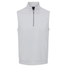 Player 2.0 Quarter Zip Vest in Microchip grey, front view