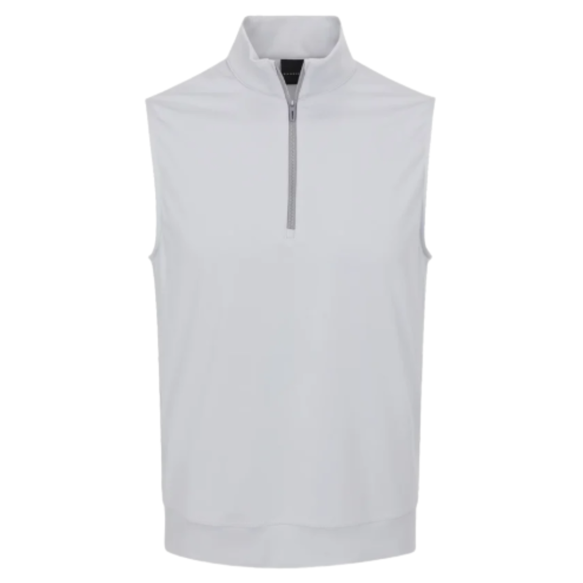 Player 2.0 Quarter Zip Vest in Microchip grey, front view