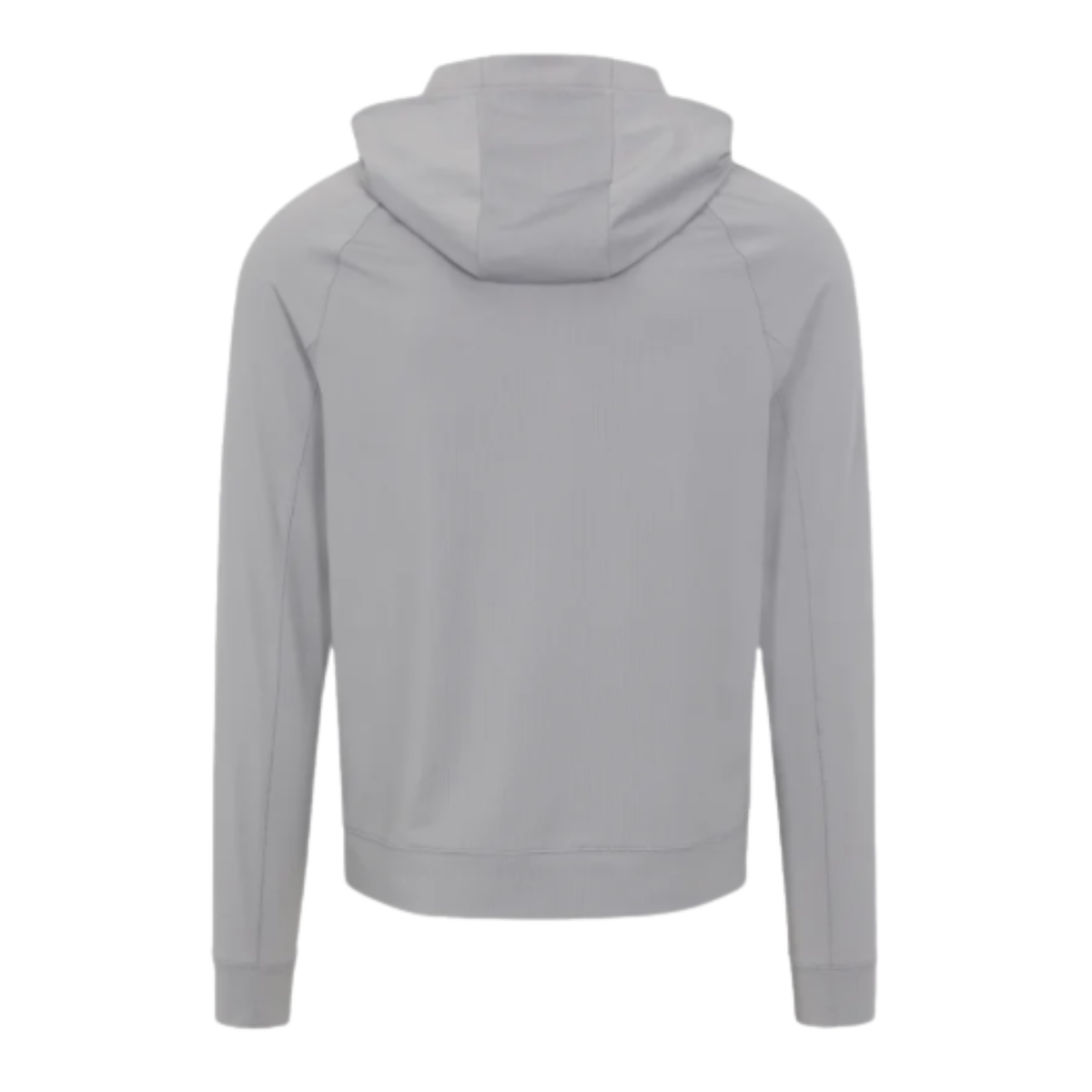 Quest 2.0 Ventilated Performance Hoodie in Alloy Grey, back view