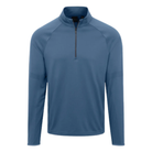 Quest Contour Quarter Zip in Marina Blue, front view