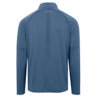 Quest Contour Quarter Zip in Marina Blue, back view